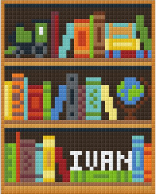 Personalised Bookshelf 1 Baseplate Kit